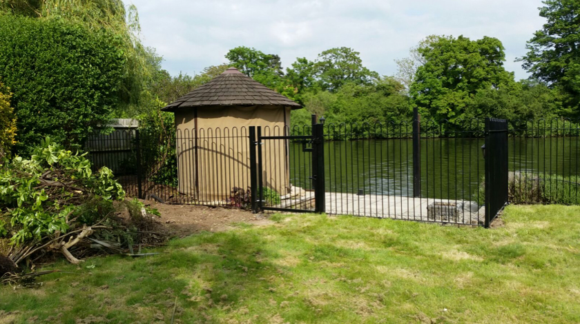 Bow Top Metal Fencing